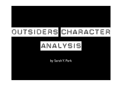 outsiders character analysis