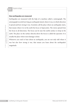 Earthquakes are measured with the help of a machine