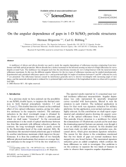 On the angular dependence of gaps in 1
