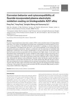 Corrosion behavior and cytocompatibility of