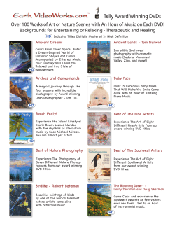 Over 100 Works of Art or Nature Scenes with An Hour of Music on