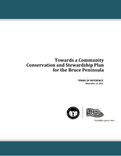 Community Conservation and Stewardship Plan