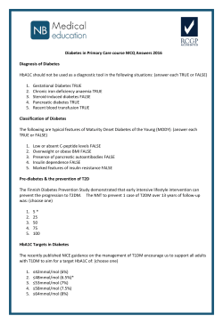 Diabetes - NB Medical