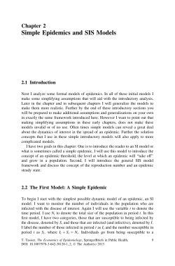 Simple Epidemics and SIS Models