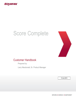 Equifax Word Template