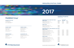 MIDDLEFIELD MUTUAL FUNDS