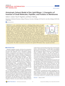 Anisotropic Solvent Model of the Lipid Bilayer. 2