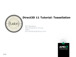 Direct3D 11 Tutorial: Tessellation