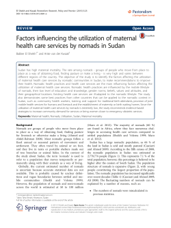 Factors influencing the utilization of maternal health care services by