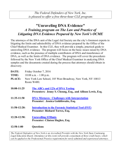 Unraveling DNA Evidence