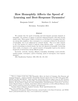 How Homophily Affects the Speed of Learning