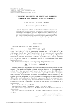 PERIODIC SOLUTIONS OF SINGULAR SYSTEMS WITHOUT THE