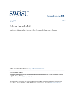Echoes from the Hill - SWOSU Digital Commons