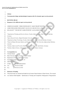 accepted - Faculty of Sport Science