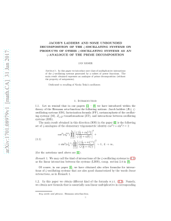 Jacob`s ladders and some unbounded decomposition of the $\zeta