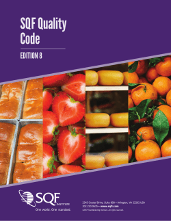 SQF Quality Code