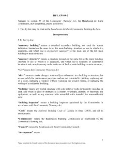 Building By-Law - New Brunswick Regional Service Commission 7