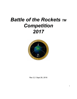 2017 Competition Guide - Battle of the Rockets