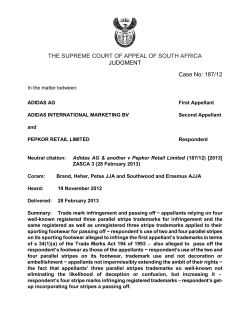 THE SUPREME COURT OF APPEAL OF SOUTH AFRICA