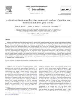 In silico identification and Bayesian phylogenetic analysis of multiple