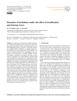 Dynamics of turbulence under the effect of stratification and internal