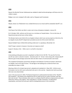 1930-1939 - Los Angeles County Sheriff`s Department