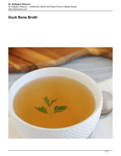 Duck Bone Broth - Dr. Kellyann Petrucci