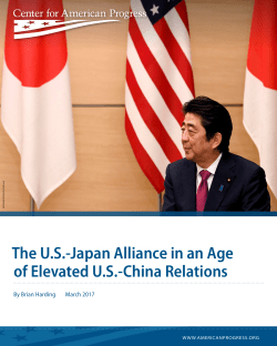 The U.S.-Japan Alliance in an Age of Elevated U.S.