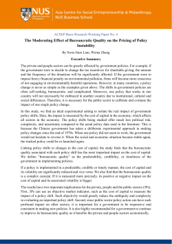 The Moderating Effect of Bureaucratic Quality on the Pricing of