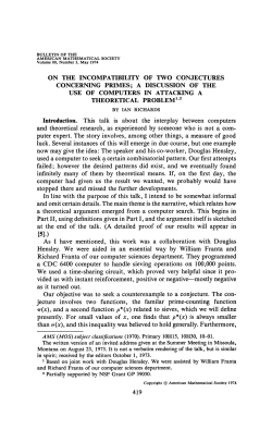 on the incompatibility of two conjectures concerning primes