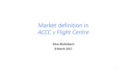 Market definition in ACCC v Flight Centre