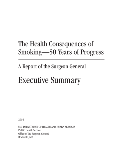 Executive Summary (The Health Consequences of Smoking—50