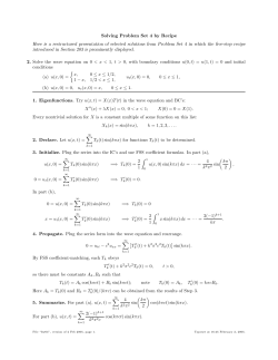 Solving Homework Set 4 by Recipe