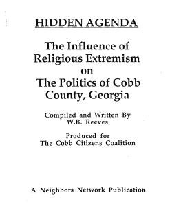 HIDDEN AGENDA The Influence of Religious