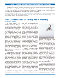 Slang, Generation Gaps, and Deciding What is Defamatory