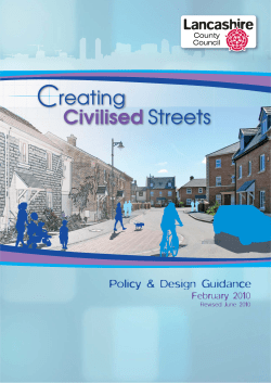 Civilised Streets - Lancashire County Council