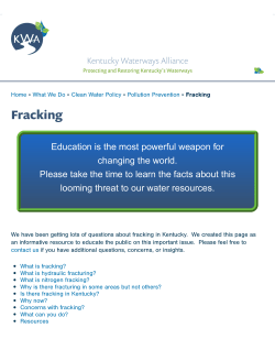Fracking - Frack Free Foothills