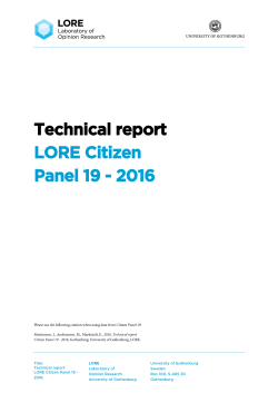 Technical Report Citizen Panel 5
