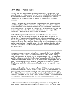 1890 - 1920 - Trained Nurses