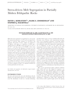 Stress-driven Melt Segregation in Partially Molten Feldspathic Rocks