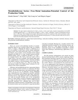 Metallofullerene Series: Free-Metal Ionization
