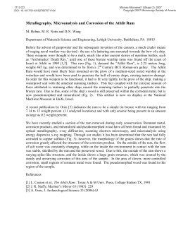 Metallography, Microanalysis and Corrosion of