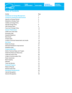 Guideline for Energy Management