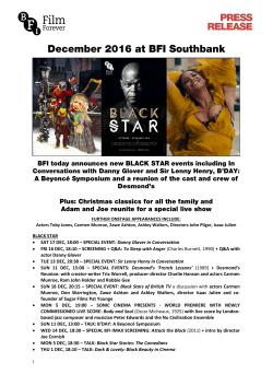 December 2016 at BFI Southbank films