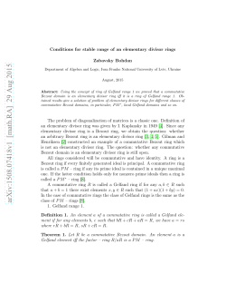 Conditions for stable range of an elementary divisor rings