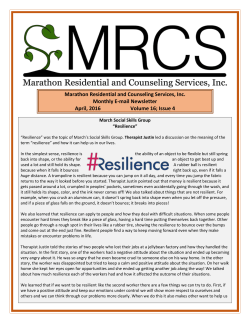 April - Marathon Residential and Counseling Services