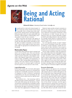 Being and Acting Rational - Department of Computer Science and