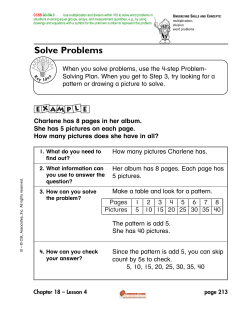Solve Problems - MathCoach Interactive