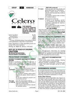 2011-CEL-0001 Celero Herbicide