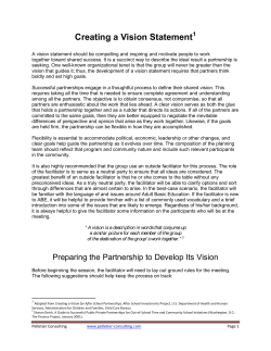 Creating a Vision Statement